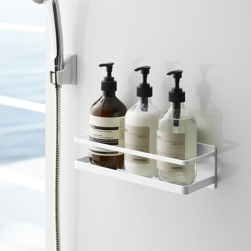 Factory spot home bathroom bathroom life storage rack non-perforated multi-function kitchen and bathroom dual-purpose rack