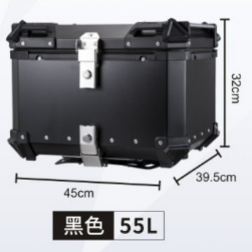 Ahora el tronco de la motocicleta de la aleación de aluminio 55L/65L/80L/100L avanzó el negro plano/en relieve desprendible durable