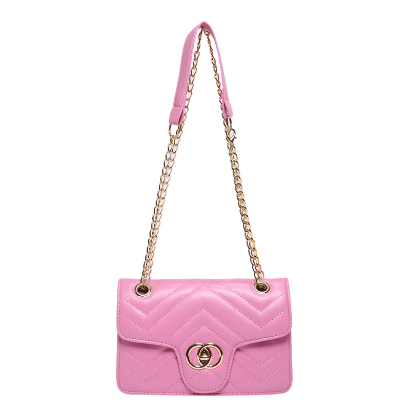 Bolsos de estilo extranjero para mujeres 2024 nuevo estilo bolso de cadena bordado bolso de estilo minimalista bolso de hombro bolso de moda