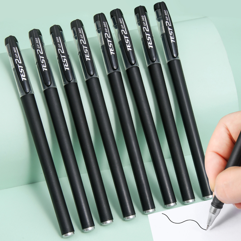 Frosted carbon gel pen exam office black water pen needle tube bullet live welfare products ballpoint pen wholesale