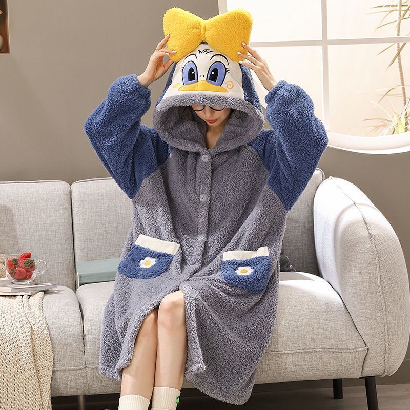 Camisón de pato Donald azul oscuro