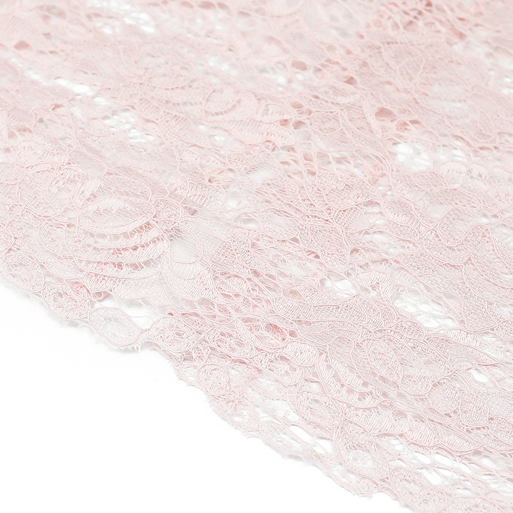 AliExpress Amazon Women's Shawl Elegant Lady Mid-Length Slim-Fit Sheath Lotus Pink Lace Dress