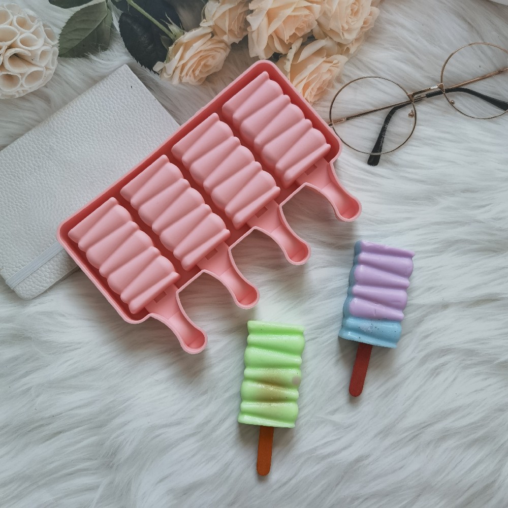 4 bloques de construcción 495 helado molde de silicona helado molde de helado helado molde de hielo para hacer suministros de fiesta de verano