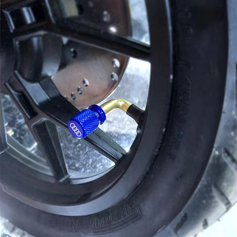 Suitable for Audi A3 A4 A6L A8 Q3 Q5 TT car aluminum alloy valve core cover tire nozzle cap