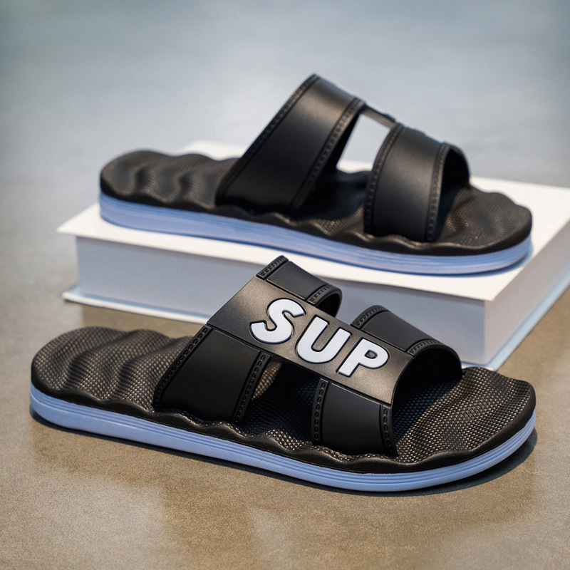 Cross-Border Wholesale Eva Slippers for Men, Non-Slip, Large Size, Thick-Soled, Outdoor Wear, Slip-On, Dormitory Shower Sandals, Men's Summer Style Cross-Border Wholesale Eva Slippers for Men, Non-Slip, Large Size, Thick-Soled, Outdoor Wear, Slip-On, Dormitory Shower Sandals, Men's Summer Style
