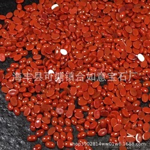 天然川料裸石戒面干净火焰红尺寸4*6MM镶嵌DIY裸石批发南红戒面