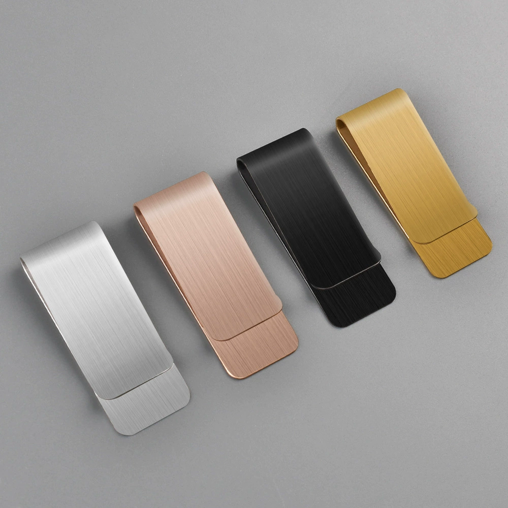 Новый зажим для галстука Amazon, из нержавеющей стали, матовый, полированный, в европейском и американском стиле, простой, с лазерной гравировкой, мужской зажим