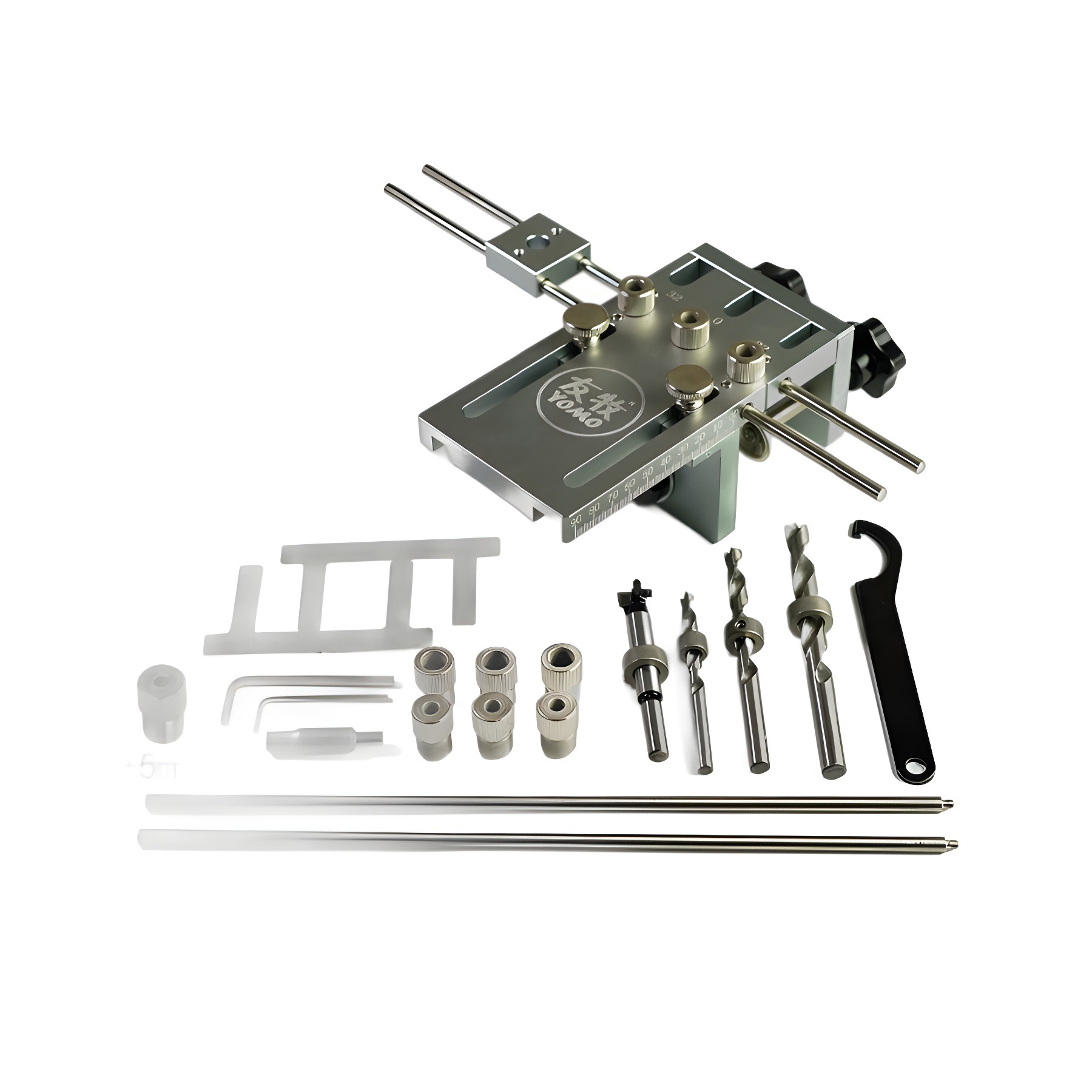 Youmu tres en uno punzón carpintería dos en uno abridor de agujeros placa muebles madera redonda Tenon Punch localizador