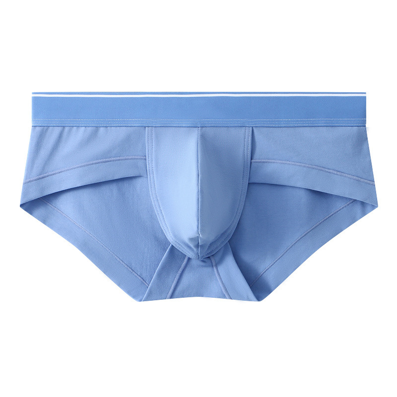 Pantalones de algodón para hombres, pantalones de triángulo transpirables, bolsillos convexos en U, cintura baja, pantalones de triángulo jóvenes sexy para hombres