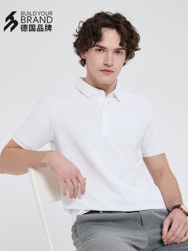 China-Alemania BYB9666 simple lapilla casual antibacteriana de verano lujoso joven de mediana edad tendencia relajada de negocios Polo
