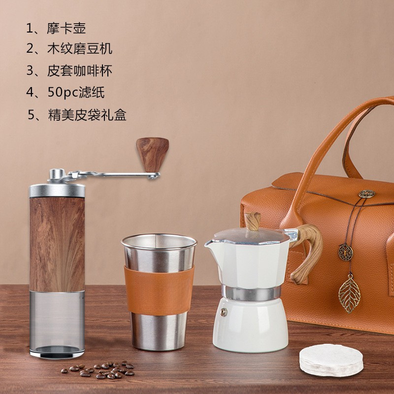 Cafetera Artesanal como Regalo Empresarial para Clientes, Cafetera Artesanal de Lujo Ligero para Mocha, Regalo Promocional