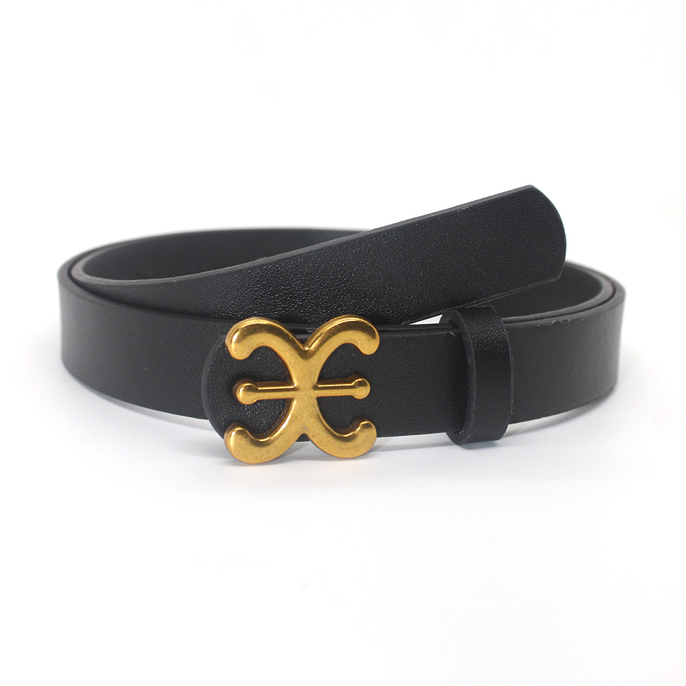 新款双C腰带 韩国百搭复古皮带女装饰大衣西装连衣裙女士腰带批发