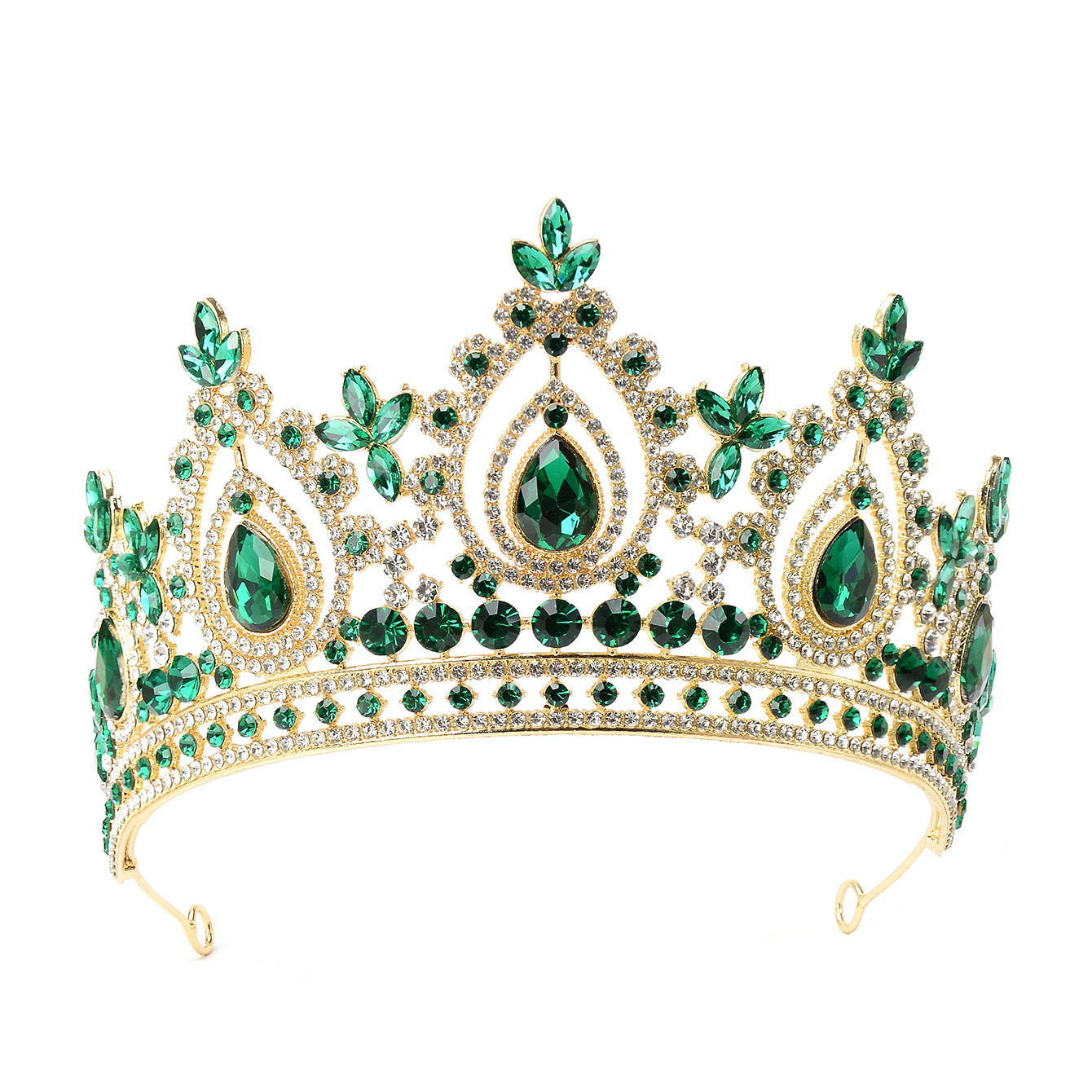 2024 especial transfronterizo aleación de diamantes de imitación corona nupcial tocado boda cumpleaños graduación banquete espectáculo accesorios accesorios para el cabello