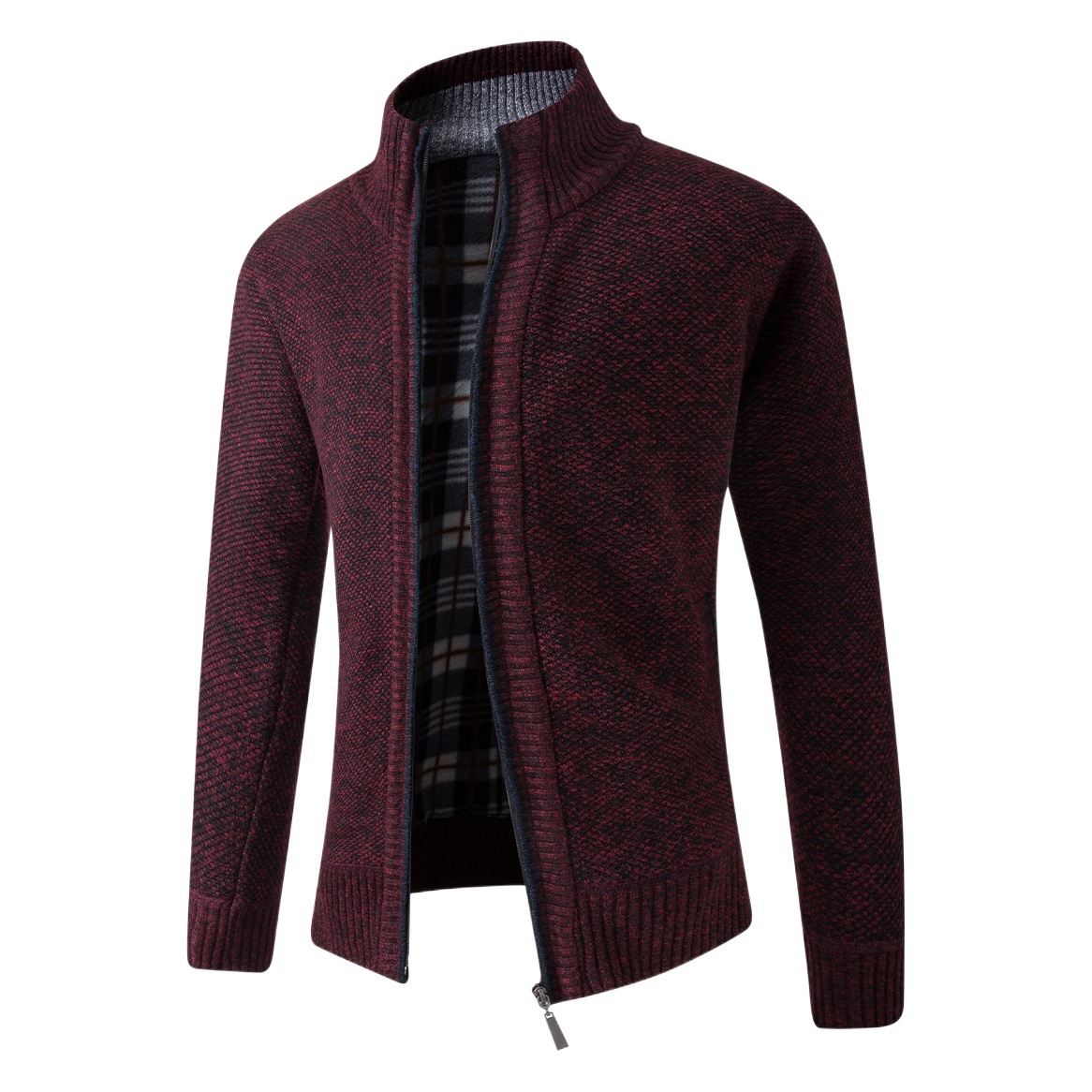 Foreign Trade Cross-Border Amazon Men's European Size Thickened Cardigan Long-Sleeved Sweater Casual Outdoor Men's Sports Cardigan