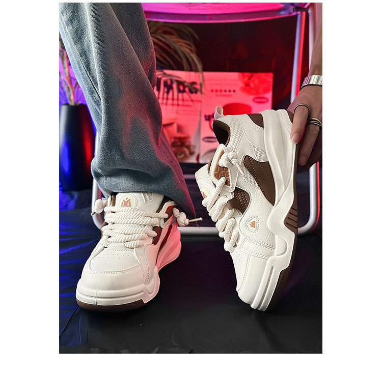 Sorte samurai skateboarding sko casual daddy sneakers_voghion.com