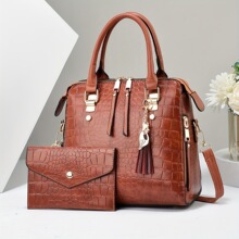 G 15545 Fashion Crocodile Shoulder Bag Set ʱ��ѹ����ĸ��