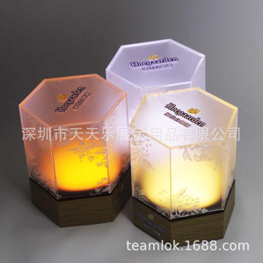 亚克力LED灯箱 桌面灯箱摆件 简易发光小灯箱 可印logo-阿里巴巴