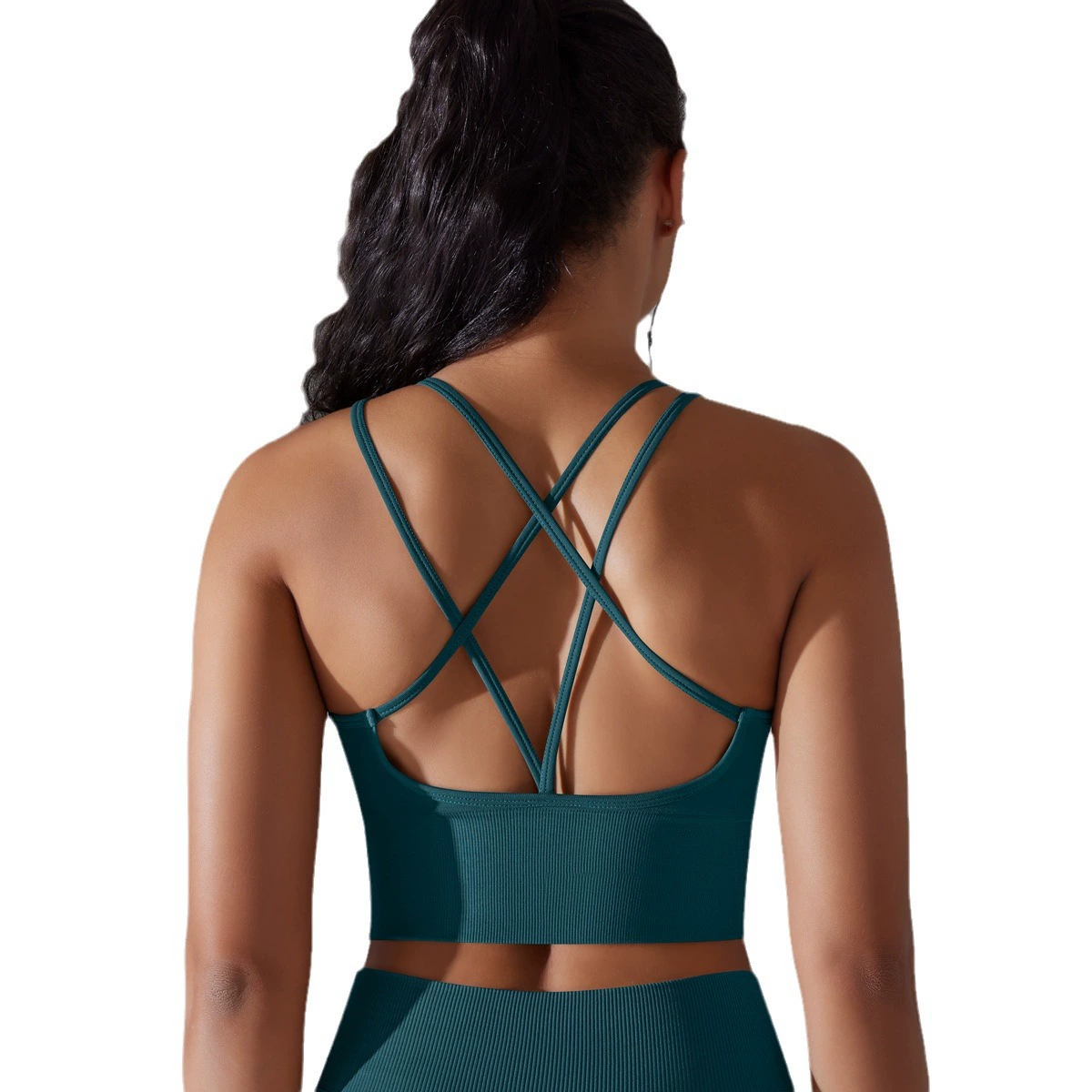 (Cross-border trading), shockproof sports underwear, high strength yoga clothing, bra, European style, beautiful back, tight