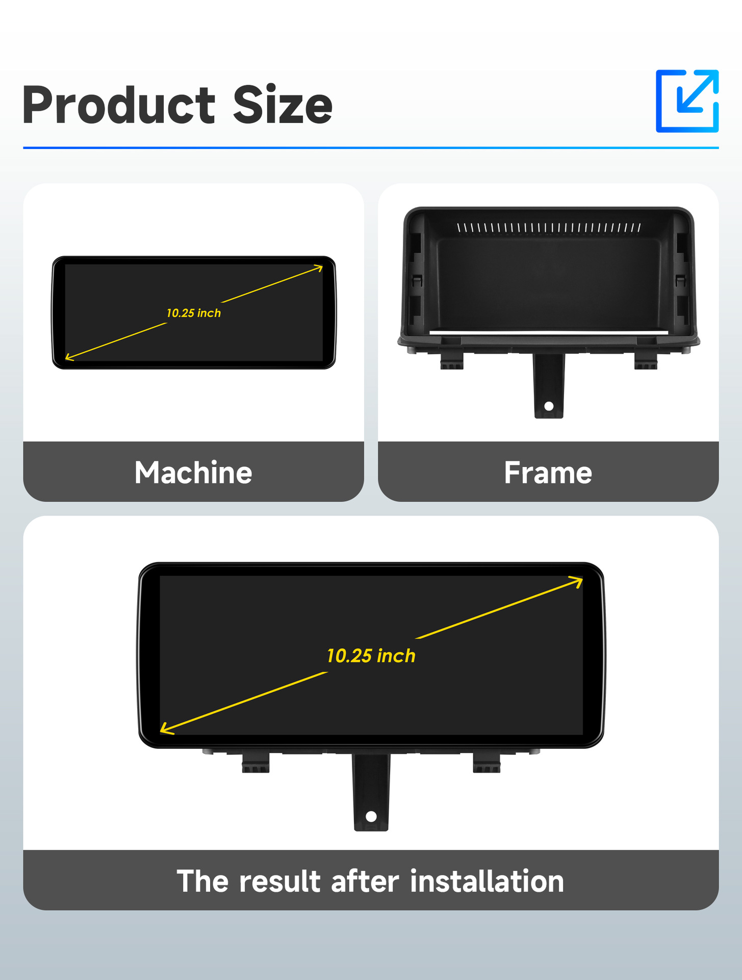 Suitable for 2013-2018 Audi Q3 car-mounted large-screen navigation system, GPS navigation all-in-one device, CarPlay player