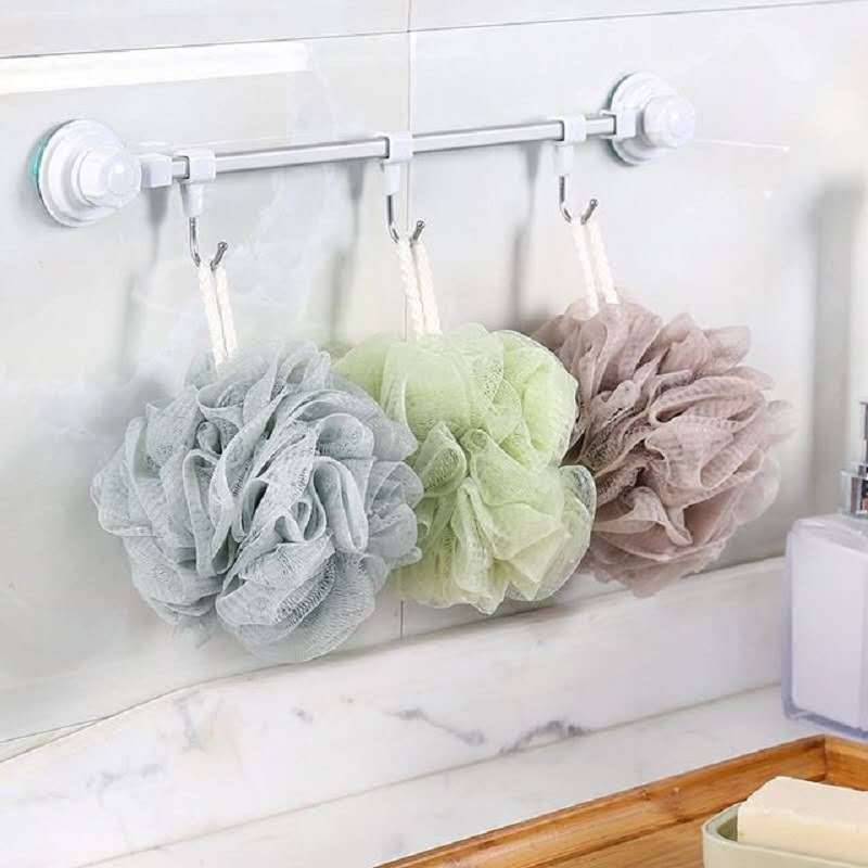 Bola de baño grande de malla fina 50 g, suave y espumosa, venta al por mayor directamente de fábrica.