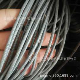2.0黄色棉绳裁剪蜡绳手腕编织绳切条蜡绳鞋帽蜡绳吊坠蜡绳