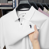 Хлопковая летняя футболка polo, пони, вышивка, короткий рукав, с вышивкой