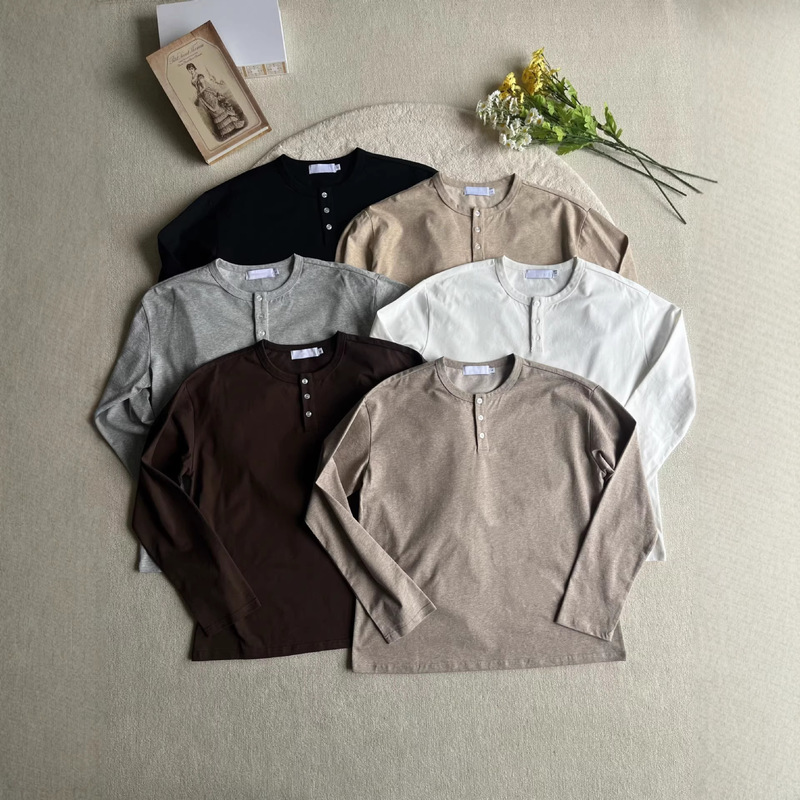 Old Money Style Waffle Knit Long-Sleeve Sweatshirt for Men, Autumn and Winter Trendy Brand, Henley Collar, Cool and Stylish Cleanfit Base Layer Shirt Old Money Style Waffle Knit Long-Sleeve Sweatshirt for Men, Autumn and Winter Trendy Brand, Henley Collar, Cool and Stylish Cleanfit Base Layer Shirt