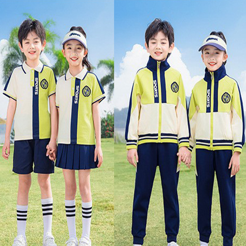校服小學生套裝春秋季班服三件套戶外一年級兒童學院風幼兒園園服