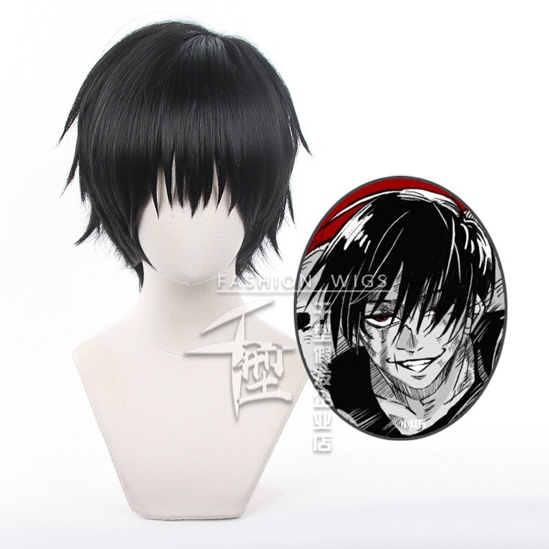 【Xing Luo】Jujutsu Kaisen Fushiguro Toji cosplay wig black upturned