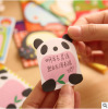 Cartoon cute amusements for elementary school students, note, panda