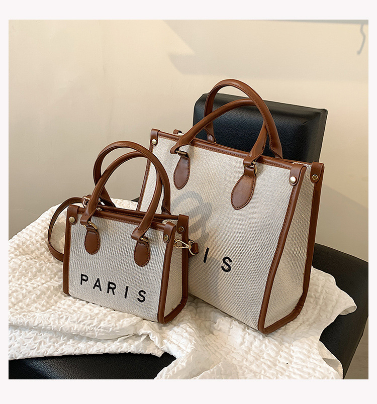 Nihaojewelry Wholesale Fashion Letter Paris Large Capacity Tote Bag display picture 48