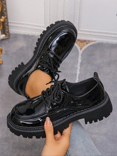 Z 15091 Chunky Heel Lace-Up Shoes ���ϵ��ŮЬ