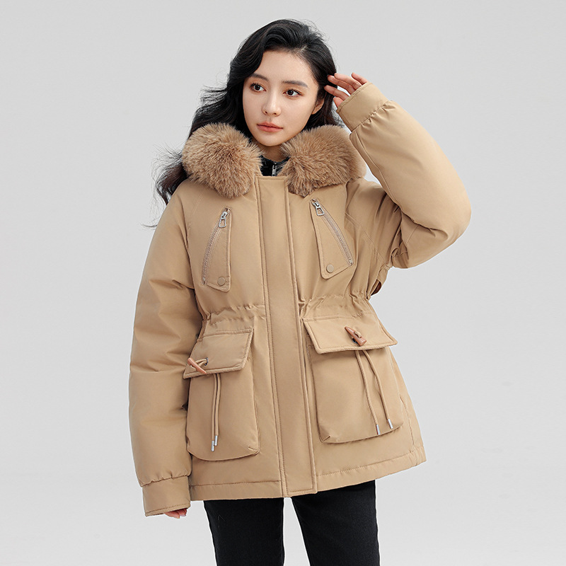 Paquiao mujer ropa de algodón de invierno nuevo estilo coreano suelto chaqueta de algodón interior de terciopelo grueso chaqueta de algodón