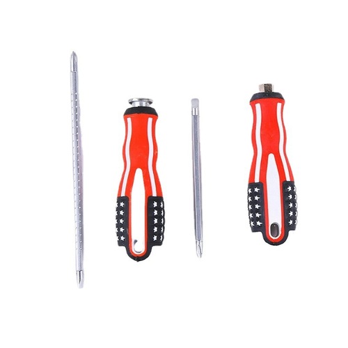 Manufacturer wholesale multifunctional dual-purpose screwdriver cross-shaped screwdriver household large plastic-coated screwdriver set