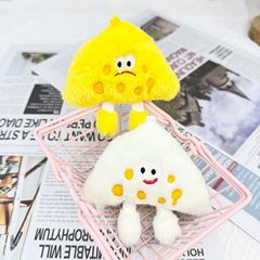 可爱表情奶酪芝士挂件萌娃系列创意公仔学生情侣书包配件挂饰玩具