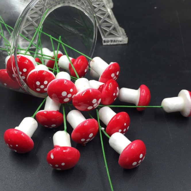 Simulación de hongos espuma hongo pequeño diy micro paisaje bonsai plantas en macetas carnosas año nuevo bonsai decoración de plantas transfronterizo