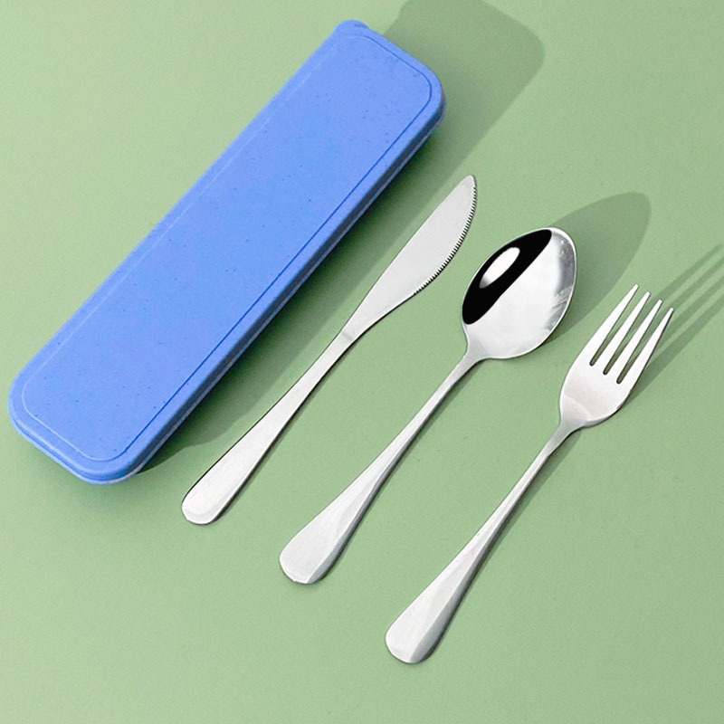 블루 나이프, 포크 및 스푼
