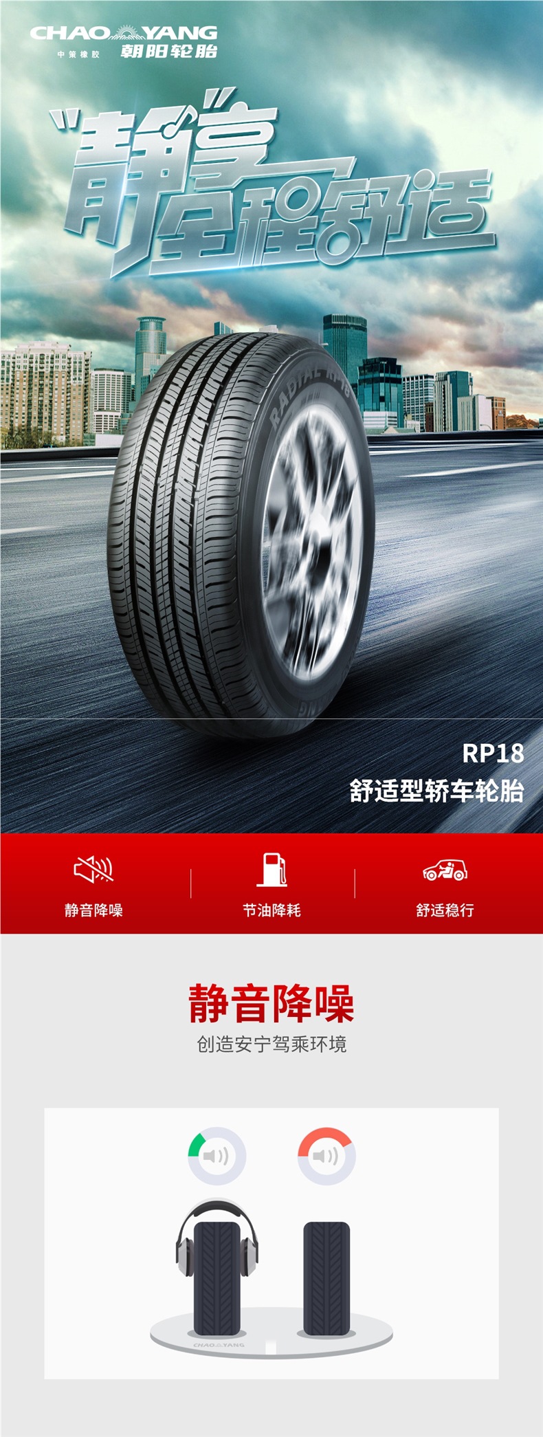 Chaoyang Tire 205/55R16 Economical and Comfortable Car Tire Rp18 Silent, Economical and Durable Installation