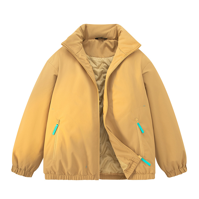 Steppjacke mit Stehkragen für Damen und Herren, Herbst-Steppjacke, dicke, lockere Steppjacke für Paare_voghion.com