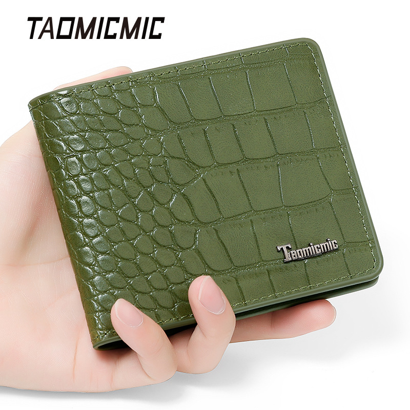 2024 autumn and winter men's short PU leather wallet large bill bi-fold stone pattern multi-card gold wallet wholesale 2024 autumn and winter men's short PU leather wallet large bill bi-fold stone pattern multi-card gold wallet wholesale
