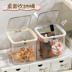 儿童发饰收纳盒桌面大容量带盖首饰盒女生皮筋头绳发夹萌粒整理盒