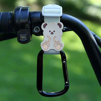 2025 Cross-Border New Electric: Other Electric Vehicle Accessories - gray-woven-strap-square-buckle-good-boy-bear-short-style