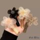 Light Luxury Gauze Sunflower Hair Ring Ponytail Ball Head Rubber Tendon Head Rope High Elastic Hair Rope Hair Tie Headwear
