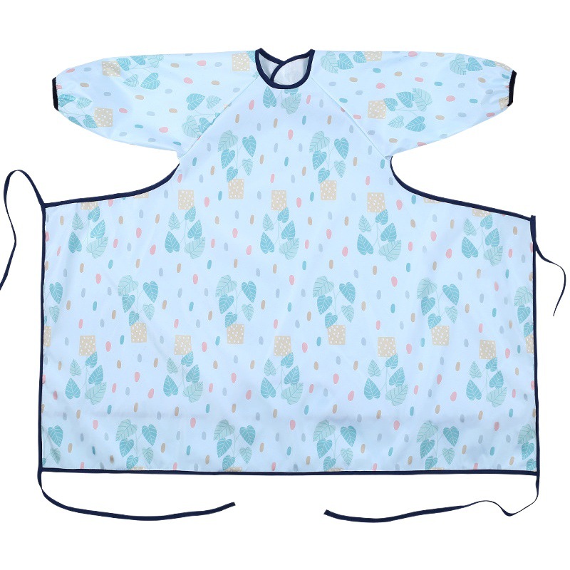 Nuevo bebé comiendo mono Silla de comedor integrado impermeable anti-sucio arroz bolsillo delantal auto-comer ropa protectora artefacto