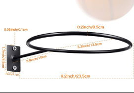 Estante de la bola de pared negrita sombrero anillo peluca soporte fútbol baloncesto bola soporte pantalla rack colgante rack de almacenamiento