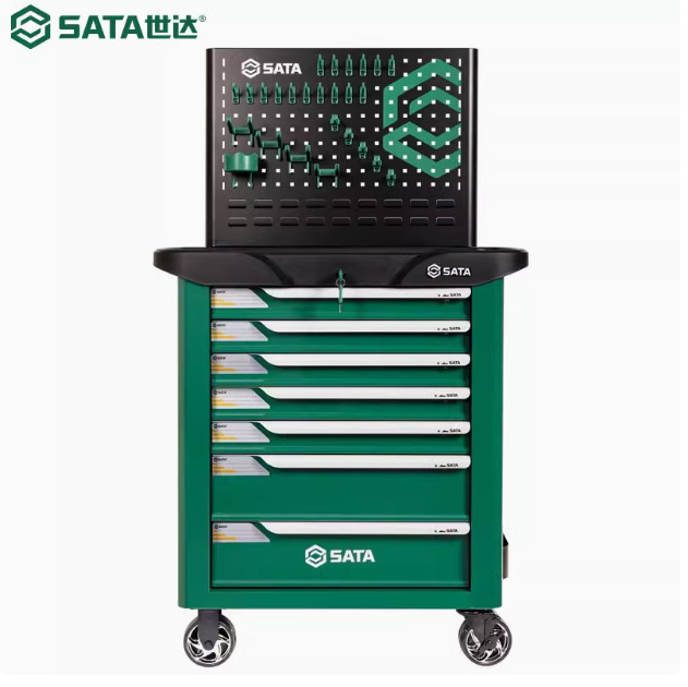 世达7抽屉带轮多功能汽修工具柜移动零件维修手推车95107