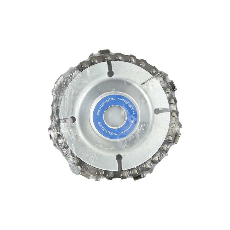 100 amoladora angular hoja de sierra de cadena pieza de corte mesa de té hoja de tallado carpintería 125MM Placa de cadena ranurada hoja de sierra circular