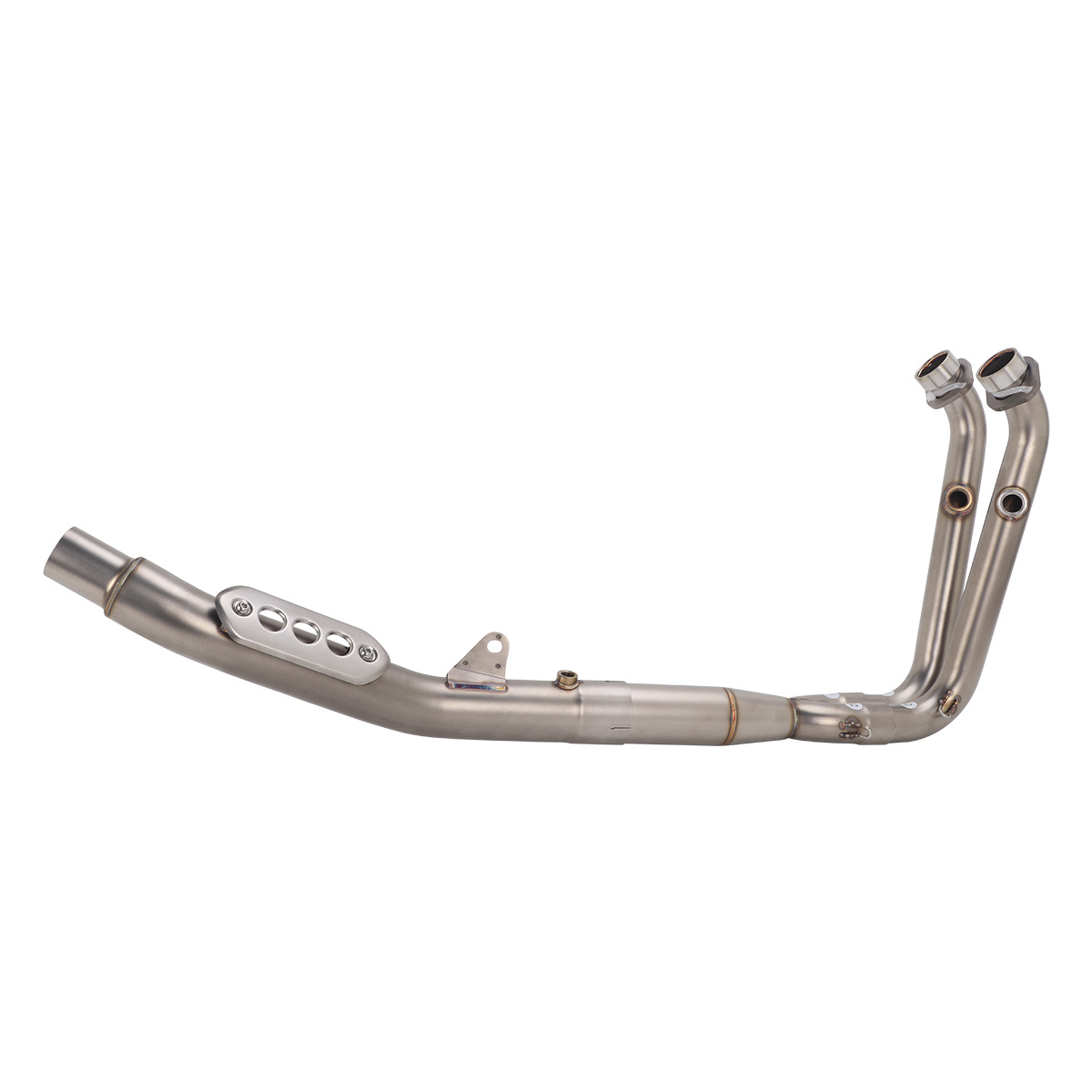 Suitable for modification of the CFMOTO 450MT motorcycle exhaust pipe, 450MT front section fully connects to the original factory diameter muffler