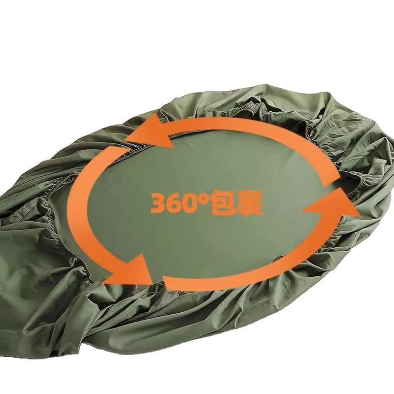 dormitorio de estudiantes de algodón una sola capa de capa de entrenamiento militar cubierta de cama de servicio 90x190 cubierta de colchón verde militar