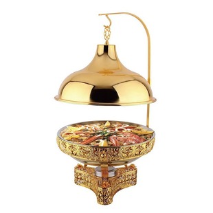 Cross-Border Buffet Stove Pineapple Grids Luxury Alcohol Stove Wrought Iron Accessible Luxury Dining Stove Wedding Chafing Dish